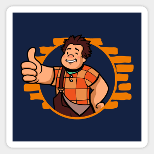 Funny Wrecker Boy Movie Gaming Parody Magnet